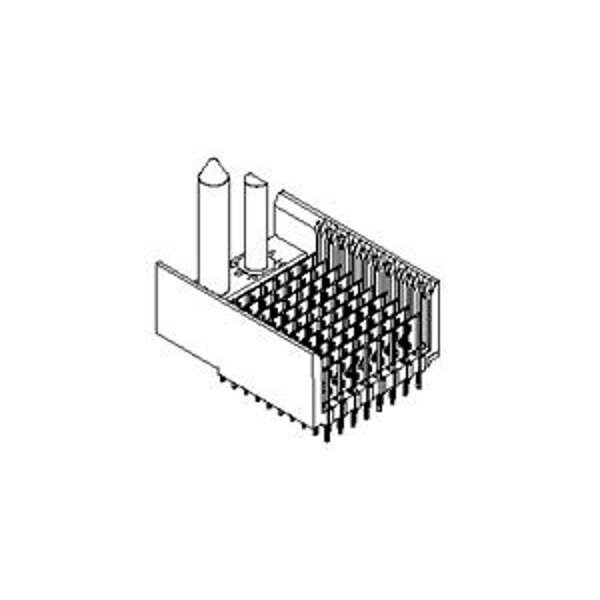 Molex Board Connector, 225 Contact(S), 8 Row(S), Male, Straight, 0.079 Inch Pitch, Press Fit Terminal,  - 740618504