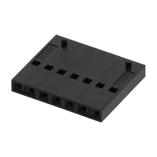 Molex Board Connector, 7 Contact(S), 1 Row(S), Female, 0.1 Inch Pitch, Crimp Terminal, Locking, Black - 901230107