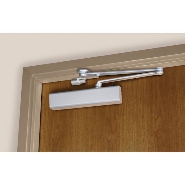 Norton Door Controls CLP8501689 CloserPlus Arm Adjustable Surface Mount Door Closer with Full Cover Aluminum - CLP8501689