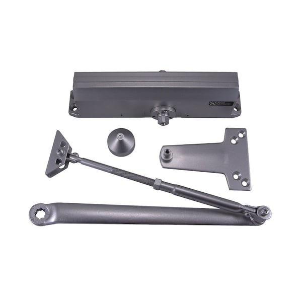 Design Hardware Door Closer, Dark Bronze Painted, Regular Arm, Adjustable Size 1-6 - DH-116-BZ