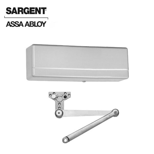 Sargent 281 Series Surface Mechanical Closer Heavy Duty Parallel Arm with Positive Stop Sprayed Aluminum Ena - SRG-281-PS-EN