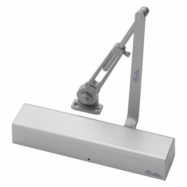Norton Door Controls Manual, Hydraulic, Norton 210, Door Closer, Heavy Duty Interior and Exterior, Gray - 210 X 689 X TPH