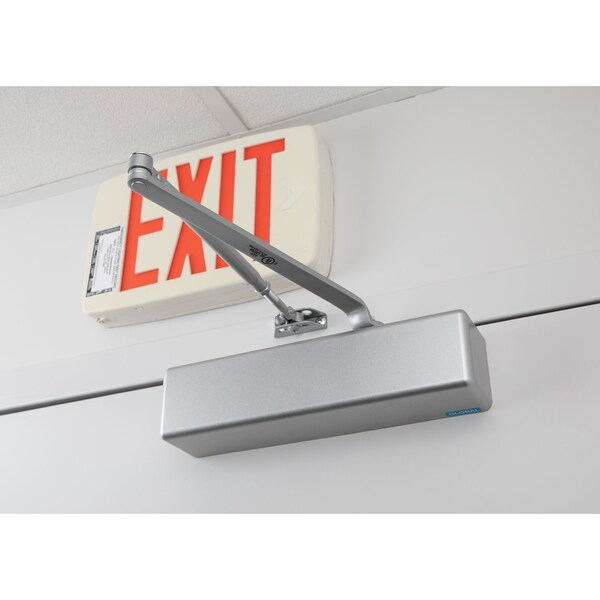 Global Door Controls Commercial Grade 1 Full Cover ADA Door Closer in Aluminum - Sizes 1-4 - TC611-AL