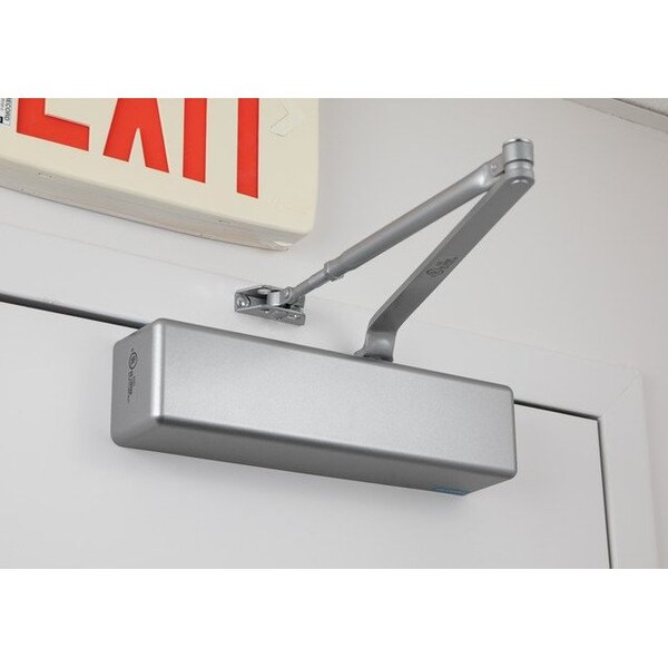 Global Door Controls Commercial Grade 1 Full Cover ADA Door Closer in Aluminum - Sizes 1-4 - TC611-AL