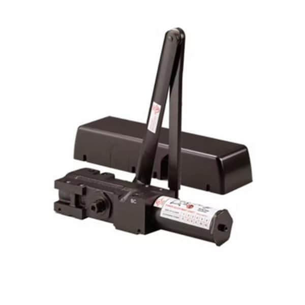 Delaney Hardware Heavy Duty Grade 1 Cast Iron Body Duro Bronze Finish Commercial Door Closer with Delay Action - 608841