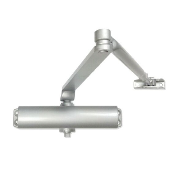 International Door Closers Surface Door Closer, Regular Arm, 42 Interior Door Size, 8-3/16 Horizontal Mounting, 3/4 Vertica - 853-AL