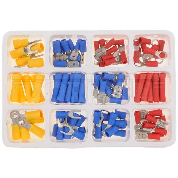 Motormite 22-10 Gauge 100 Piece Terminal Kit Quick Splice Te, 86694 - 86694