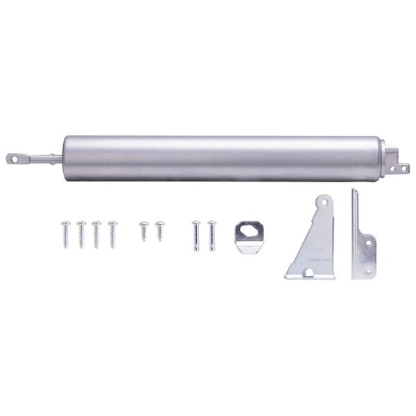 Prosource Door Closer, 1-1/2 in Dia Rod, 17-1/2 in L, Aluminum Tube, 90 deg Opening, 99 lb - 16027-U-PS