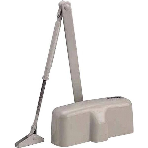 Prosource Door Closer, Automatic, Aluminum, Brown, 100 lb, 150 x 19 mm Mounting Hole Distance - C102-BH-SA-BRN