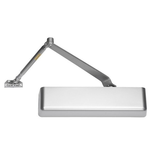 Global Door Controls Commercial ADA Grade 1 Door Closer in Aluminum With Adjustable Sizes 1-4 - TC511-AL