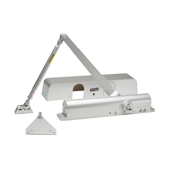 Global Door Controls Commercial ADA Grade 1 Door Closer in Aluminum With Adjustable Sizes 1-4 - TC511-AL