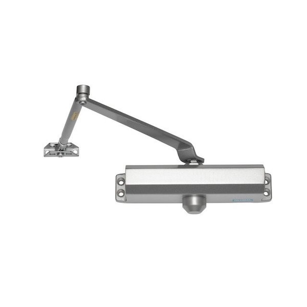 Global Door Controls Commercial ADA Grade 1 Door Closer in Aluminum with Adjustable Spring Tension - Sizes 1-4 - TC2201ADA-AL