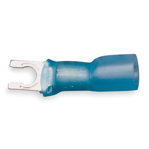 3M 16-14 AWG Heat-Shrink Locking Fork Terminal 1/4" Stud PK25 - MH14-14FLX