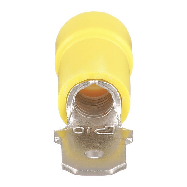 Panduit Male Disconnect, Vyl, Brl, Insul, 12, PK25 - EDV10-250M-Q