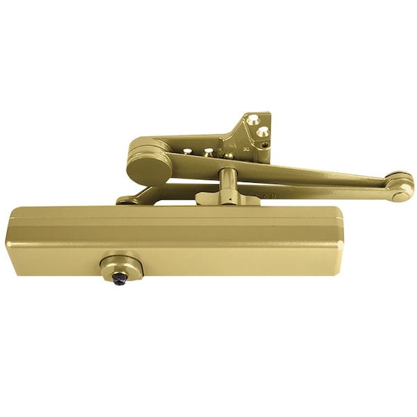 Lcn Surf Closer, SCUSH Arm, Tri Mount, SPBLK, Slim Cover - 1461-SCUSH BRASS