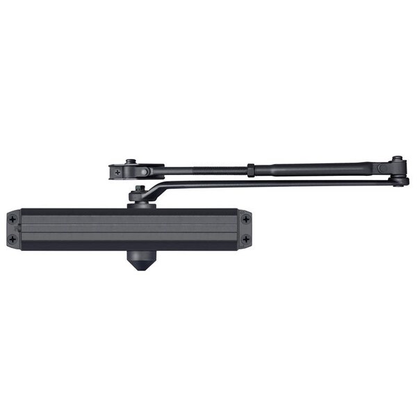 Remington Tell 600 Series Matte Black Aluminum Hydraulic Adjustable Door Closer Grade 1 - DC100451
