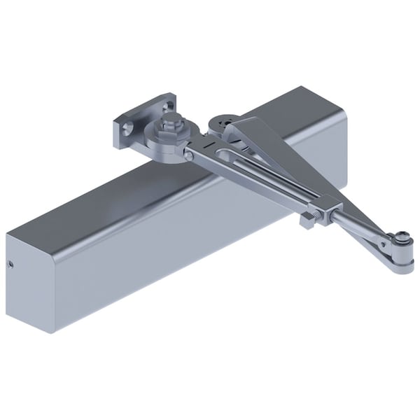 Hager Manual, Hydraulic, Hager Door Coordinators and Closers, Door Closer, Heavy Duty Aluminum - 5200-MLT HO ALM