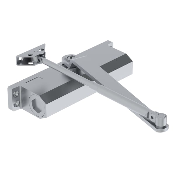 Hager Manual, Hydraulic, Hager Door Coordinators and Closers, Surface Door Closer, Heavy Duty Aluminum - 5400-MLT ALM