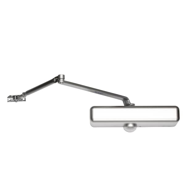 Global Door Controls Commercial ADA Grade 1 Door Closer in Aluminum With Adjustable Spring Tension Sizes 1-4 - TC2201-ADA-PACOVSXN-AL