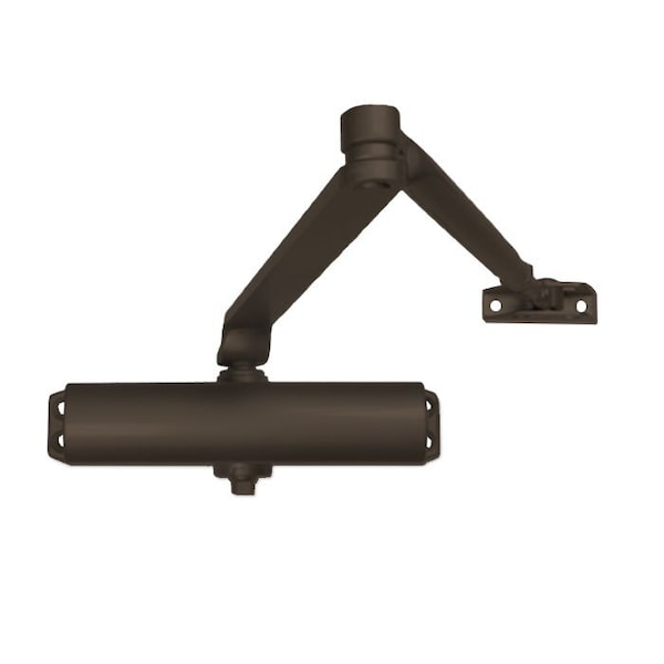 International Door Closers Surface Door Closer, Regular Arm, 42 Interior Door Size, 8-3/16 Horizontal Mounting, 3/4 Vertica - 853-DU