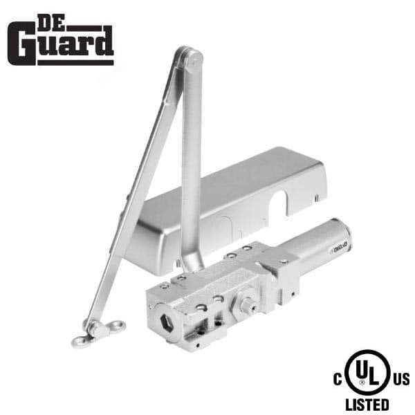 Deguard Hydraulic Door Closer Back Check With Plastic Cover Grade1- Satin Nickel (1-6) - DDC9000-BC-SN