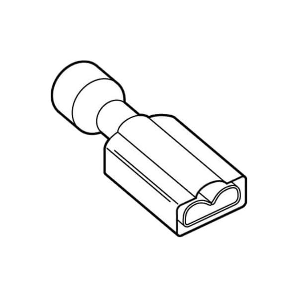 Panduit Female Disconnect, Nylon, 22-18AWG, PK50 - DNF18250FIBX-L