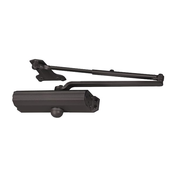Norton Door Controls Adjustable Medium Duty Surface Mounted Door Closer with Sex Nuts and Cover Dark Bronze - 1601P690