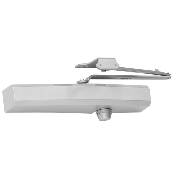 Lcn Grade 1 Cast Aluminum Surface Mount Closer, Double Lever Arm with Parallel Bracket, Aluminum Painted - 1450-RW/PA AL