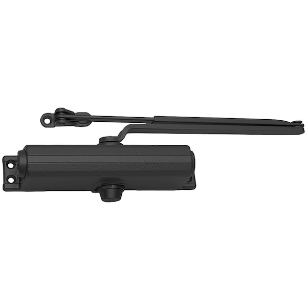 Lcn Surf Closer, Reg Arm, Tri Mount, SPBLK, Less Cover - 1261-REG BLACK
