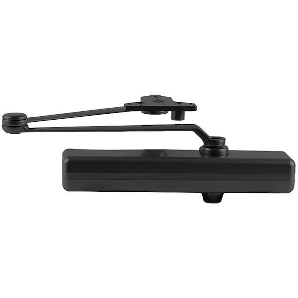 Lcn Surf Closer, CUSH Arm, Tri Mount, SPBLK, Full Cover - 1461-CUSH BLACK FC