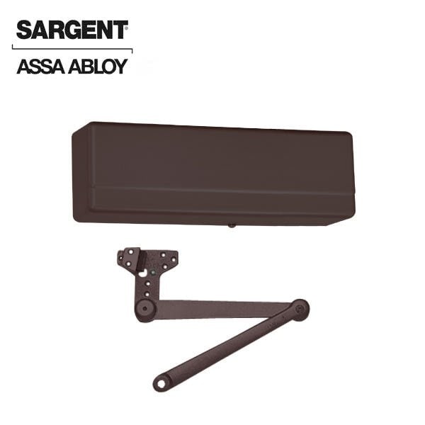 Sargent 281 Series Surface Mechanical Closer Heavy Duty Hold Open Arm with Compression Stop Dark Oxidized Sa - SRG-281-CPSH-10BE
