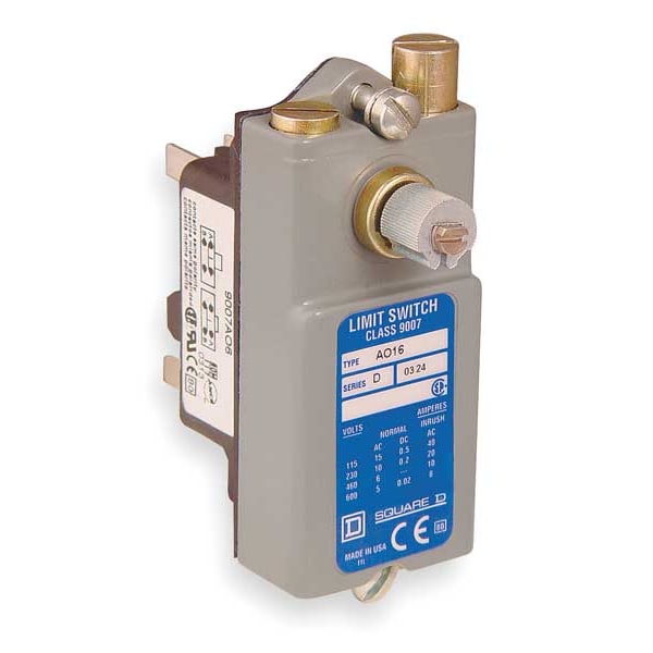 Interruptor de límite Telemecanique Sensors, Sin Palanca, Rotativo, 1NC/1NO, 15A @ 600V CA - 9007AO16