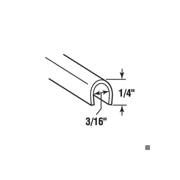 Prime-Line 1/4 x 48 in. Stainless Steel Sliding Patio Door Repair Track (2 Pack) - D 1579-C