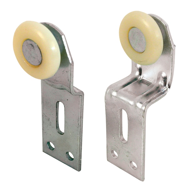 Prime-Line Sliding Closet Door Roller Kit, 1 in. Wheel Diameter, Convex (Round) - N 7532