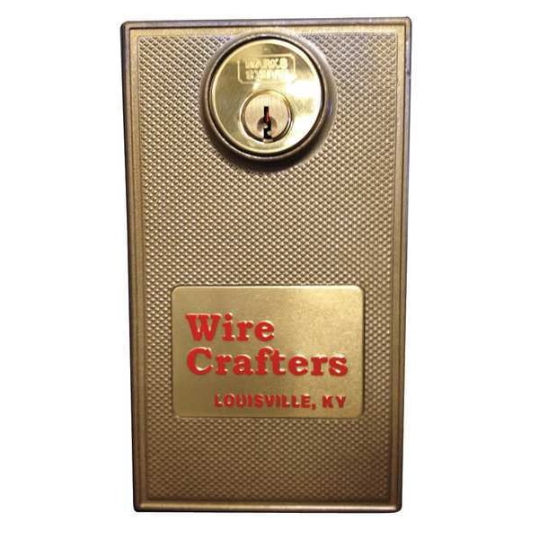 Wirecrafters Slide Door Cylinder Lock, Unfinished - SDLKXKA