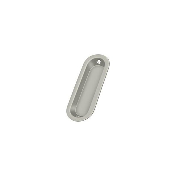 Deltana Flush Pull, Oblong, 3-1/2" X 11/4" X 5/16" Satin Nickel - FP223U15
