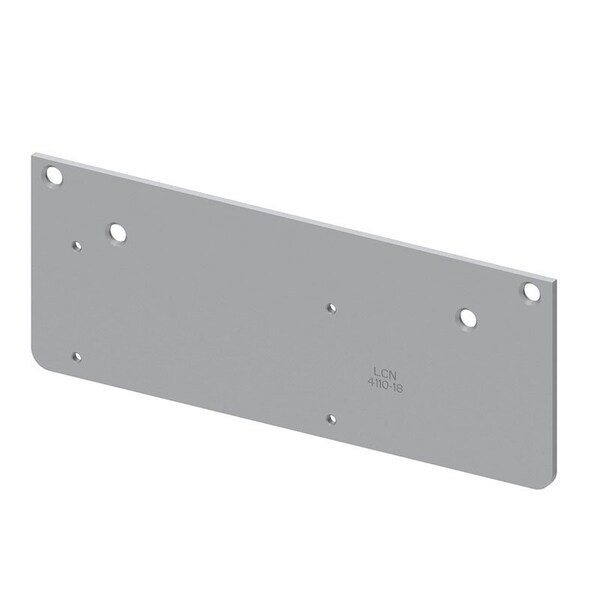 Lcn Drop Plate, Narrow Top Rail or Flush Ceiling, Black 693 Finish - 4110-18-BLACK