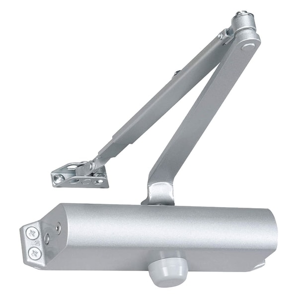 Norton Co Tri-Packed Door Closer, Size 4, Aluminum Painted - 164 TPN 689