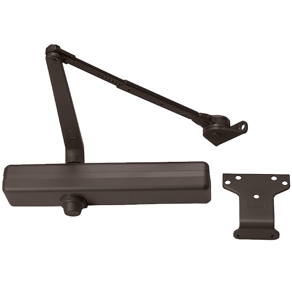 Lcn Surf Closer, Hold-Open w/ PA Shoe, Tri Mount, 691, Full Cover - 1461-HW/PA LTBRZ FC
