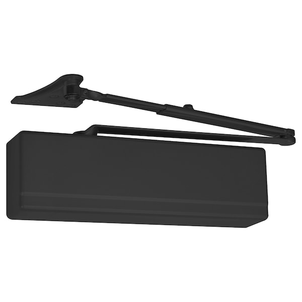 Sargent Manual, Hydraulic, 351 Surface Door Closers, Door Closer, Heavy Duty Interior and Exterior, Black - 351-UO TB ED