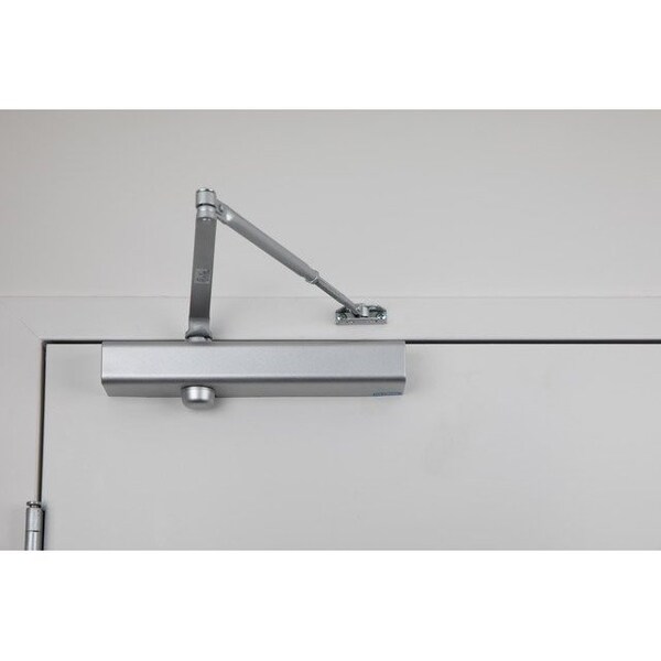 Global Door Controls Commercial ADA Grade 1 Slim Line Door Closer in Aluminum - Sizes 1-4 - TC411-AL