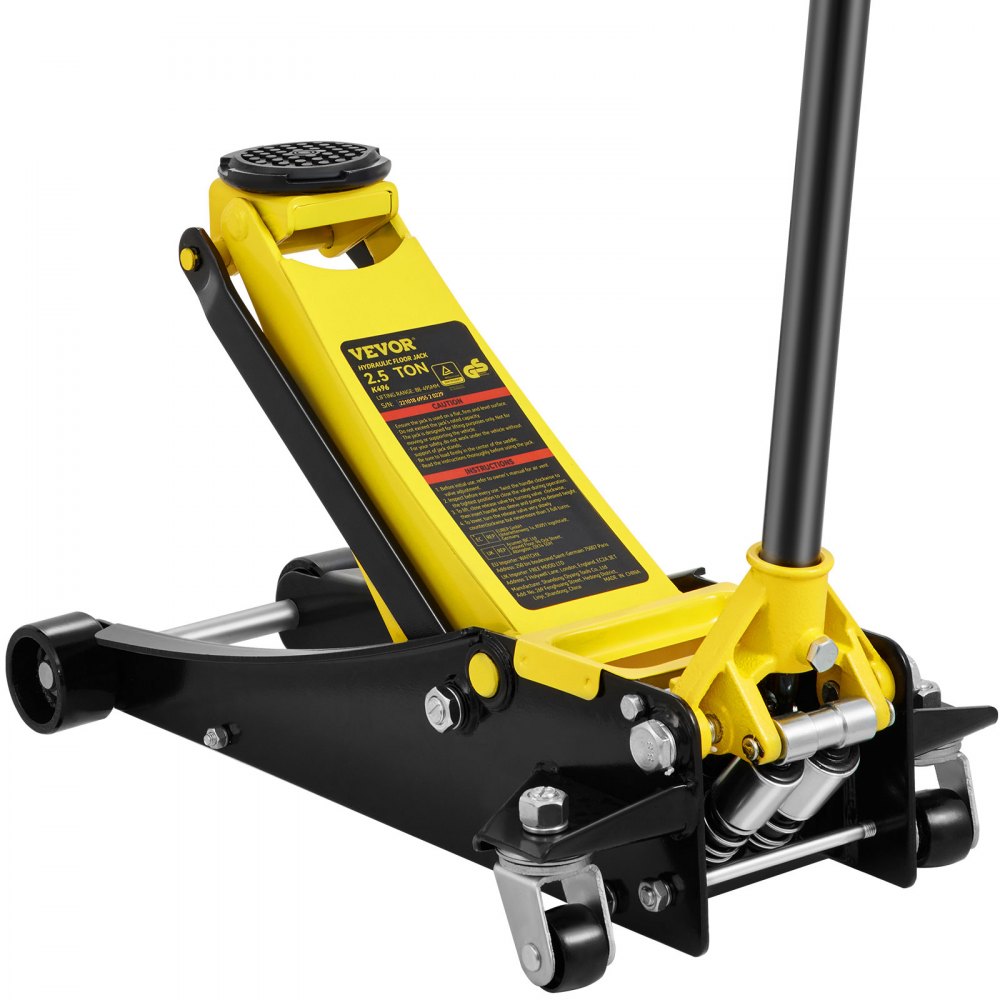 VEVOR Low Profile Floor Jack 2.5 Ton Heavy Duty Steel Dual Piston Rapid Pump - SGWSQJDTZS25TVDHJV0