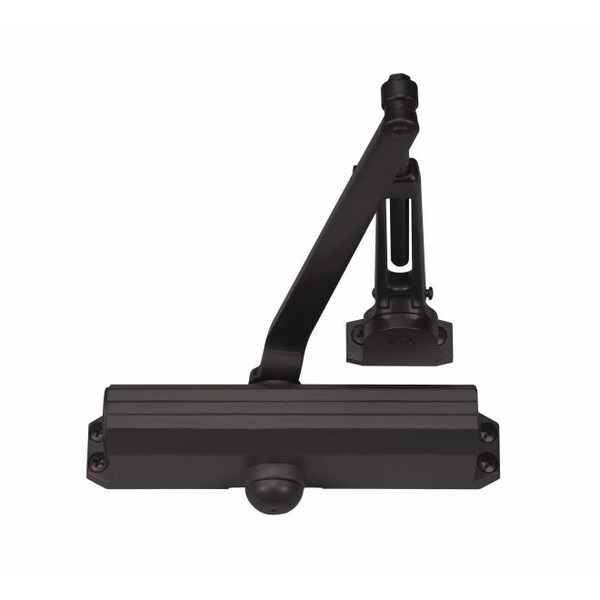 Norton Door Controls Adjustable Hold Open Medium Duty Surface Mounted Door Closer with Sex Nuts Dark Bronze - 1601H690