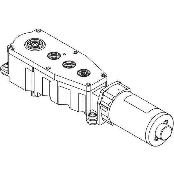 Lcn Motor Gear Box, Aluminum, 9550, Gray - 9550-3454 LH