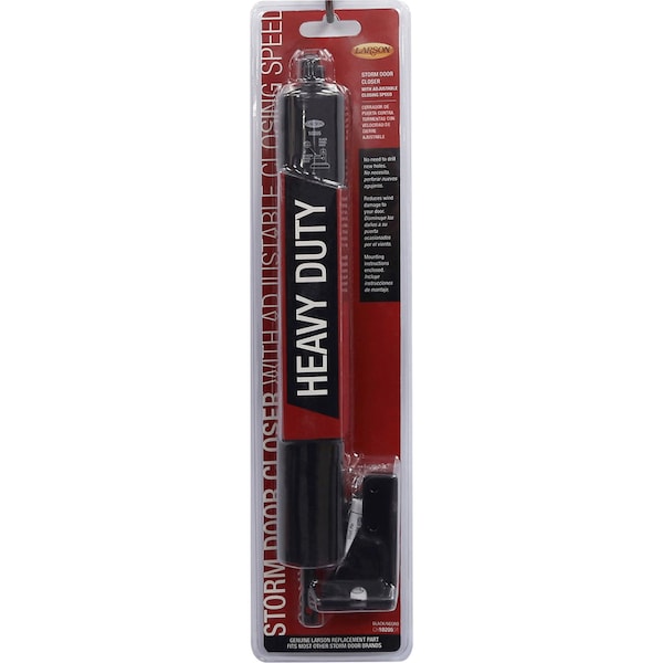 Larson Larson Heavy Duty Black Aluminum Pneumatic Door Closer - CH1020501