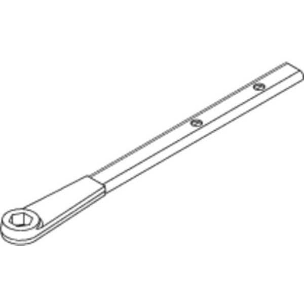Lcn Arm and Tube, Aluminum, 4040SE Series Fire/Life Safety Closers/Holders, Matte Silver, VARIES - 4040SE-78 AL