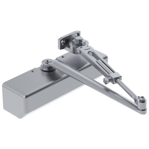 Hager Manual, Hydraulic, Hager Door Coordinators and Closers, Surface Door Closer, Heavy Duty Aluminum - 5300-MLT HO ALM