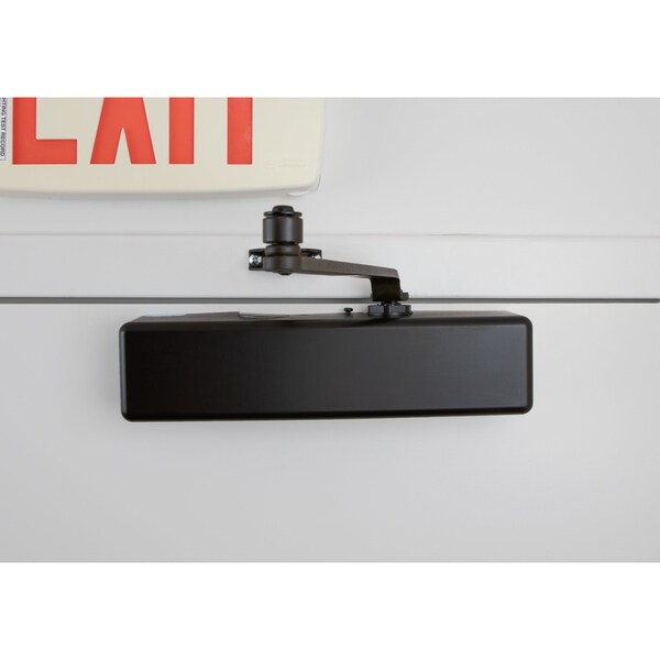 Global Door Controls Heavy Duty Commercial Door Closer in Black, Sizes 1-6 - TC4300-BLK