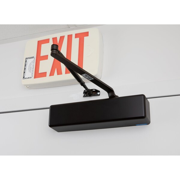 Global Door Controls Heavy Duty Commercial Door Closer in Black, Sizes 1-6 - TC4300-BLK