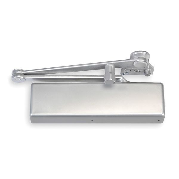 Norton Door Controls Manual, Hydraulic, Norton 7570, Door Closer, Heavy Duty Interior and Exterior, Gray - CLP7570 X T X 689 X LH